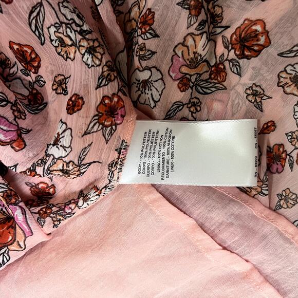 Parker & Rowe Pink Floral Midi Dress Sz S - Picture 7 of 8